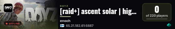 [raid+] ascent solar | high fps | x10 loot | cherno #2 live status badge