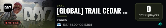 [GLOBAL] TRAIL CEDAR — SURVIVAL — CARS+ — HARDCORE — ЧЕРНОРУСЬ live status badge