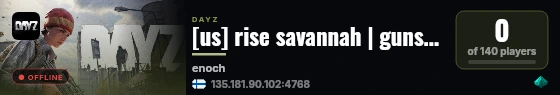 [us] rise savannah | guns++ | pvp | trader enabled | survival live status badge