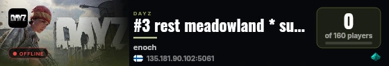 #3 rest meadowland * survival * raids * trader & guns | Livonia live status badge