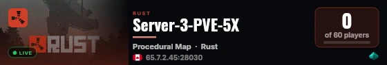 Server-3-PVE-5X live status badge
