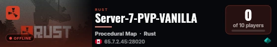 Server-7-PVP-VANILLA live status badge