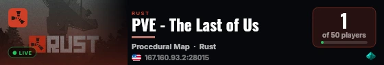 PVE - The Last of Us live status badge