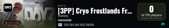 [3PP] Cryo Frostlands Frostlands :: Trader | Loot++ Hardcore Loo live status badge