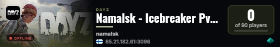 Namalsk - Icebreaker PvE Guns Casual X20 Loot Solo Play live status badge