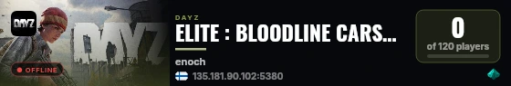 ELITE : BLOODLINE CARS+ : X10 LOOT : GUNS++ : CUSTOM EVENTS live status badge