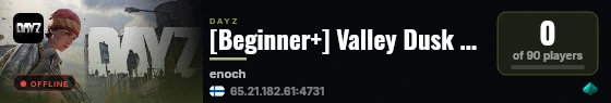 [Beginner+] Valley Dusk * Loot++ * Solo/Duo * Pvp * Чернорусь live status badge