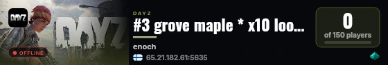 #3 grove maple * x10 loot * pvp * cherno | Livonia live status badge