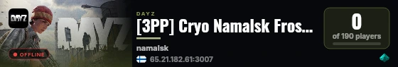 [3PP] Cryo Namalsk Frostlands / Trader | Loot++ PvP High FPS Sol live status badge