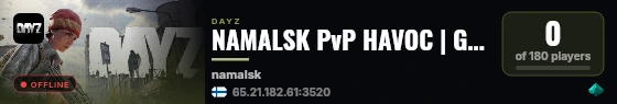 NAMALSK PvP HAVOC | Guns | Raid #2 live status badge