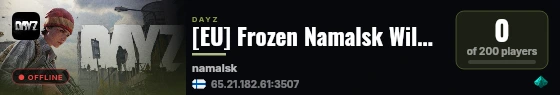 [EU] Frozen Namalsk Wilderness - Solo/Duo Limit Survival Loot++ live status badge