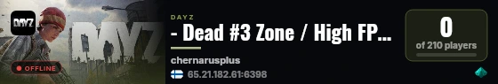 - Dead #3 Zone / High FPS / Events / High Loot # live status badge