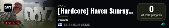 [Hardcore] Haven Sunray / Events / Raids / Чернорусь live status badge