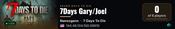 7Days Gary/Joel live status badge