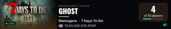 GHOST live status badge