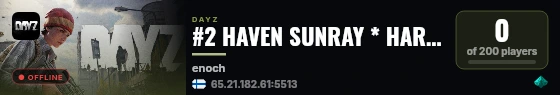 #2 HAVEN SUNRAY * HARDCORE * CARS+ * SURVIVAL * HIGH LOOT #2 live status badge
