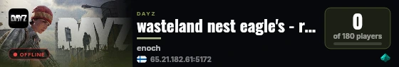 wasteland nest eagle's - raids - survival - high fps - survival live status badge