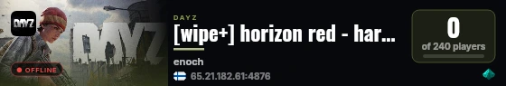 [wipe+] horizon red - hardcore - survival - quests & loot #2 live status badge
