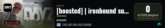 [boosted] | ironbound survival | high fps | safe haven | Livonia live status badge