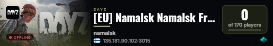 [EU] Namalsk Namalsk Frost Haven * PvP & Trader Hardcore High FP live status badge