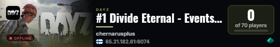 #1 Divide Eternal - Events - Loot++ - Trader & Guns live status badge