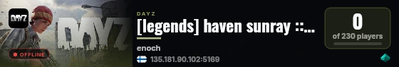 [legends] haven sunray :: raids :: loot++ :: trader & guns #2 live status badge