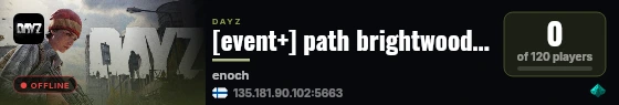 [event+] path brightwood — cars+ — quests — pvp — survival live status badge
