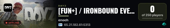 [FUN+] / IRONBOUND EVENTS / HARDCORE / LOOT++ / CHERNO #2 live status badge