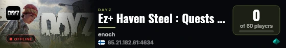 Ez+ Haven Steel : Quests : Loot++ : Hardcore Mode | Livonia live status badge