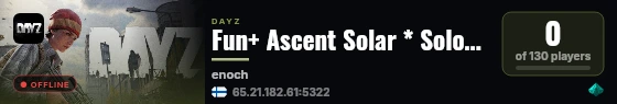 Fun+ Ascent Solar * Solo/Duo * Loot++ * Survival live status badge
