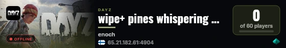 wipe+ pines whispering — survival — high fps — solo play live status badge