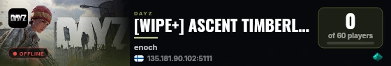 [WIPE+] ASCENT TIMBERLINE : SOLO/DUO : EVENTS : HARDCORE MODE live status badge
