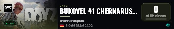 BUKOVEL #1 CHERNARUS | Active admins 24/7 live status badge