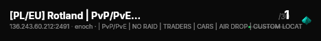[PL/EU] Rotland | PvP/PvE | NO RAID | CUSTOM LOCATION live status badge