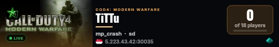 TiTTu live status badge