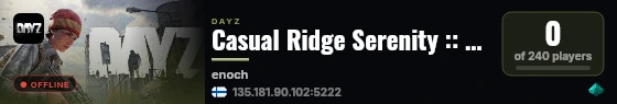 Casual Ridge Serenity :: Loot++ :: Survival :: Custom Events #2 live status badge