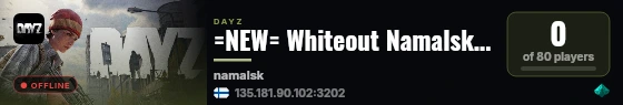 =NEW= Whiteout Namalsk SurvivorZ >> Guns++ PvE High FPS Quests live status badge