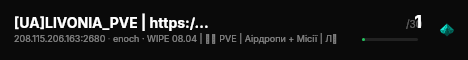 [UA]LIVONIA_PVE | https://discord.gg/yw5SFRNB2y live status badge