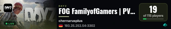 FOG FamilyofGamers | PVE ONLY | 06th SEP WIPE | HELICOPTERS live status badge
