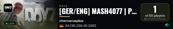 [GER/ENG] MASH4077 | PVE | Trader | DNA | Drugs | Event | Chest live status badge