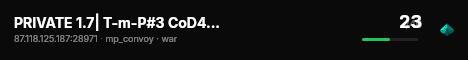 PRIVATE 1.7| T-m-P#3 CoD4 TDM live status badge