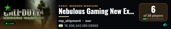 Nebulous Gaming New Experience Server powered by Nebulous Community live status badge