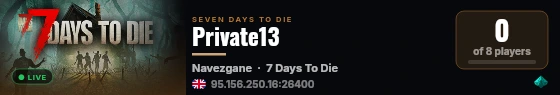 Private13 live status badge