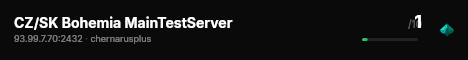 CZ/SK Bohemia MainTestServer live status badge
