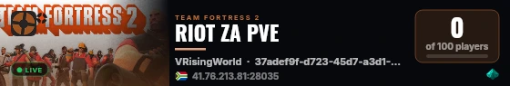 RIOT ZA live status badge