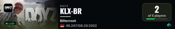 KLX-BR live status badge