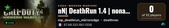 nN| DeathRun 1.4 | noname.zone live status badge