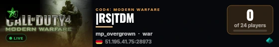 |RS|TDM live status badge