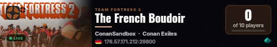 The French Boudoir live status badge