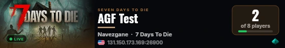 AGF Test live status badge